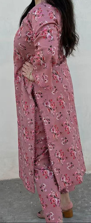 KHADDAR TWO PIECE COD SET LONG SHIRT OR TROUSER