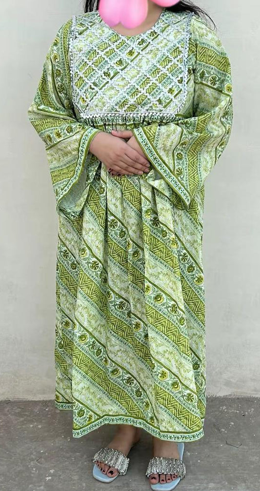 LONG FROCK COLOR GREEN